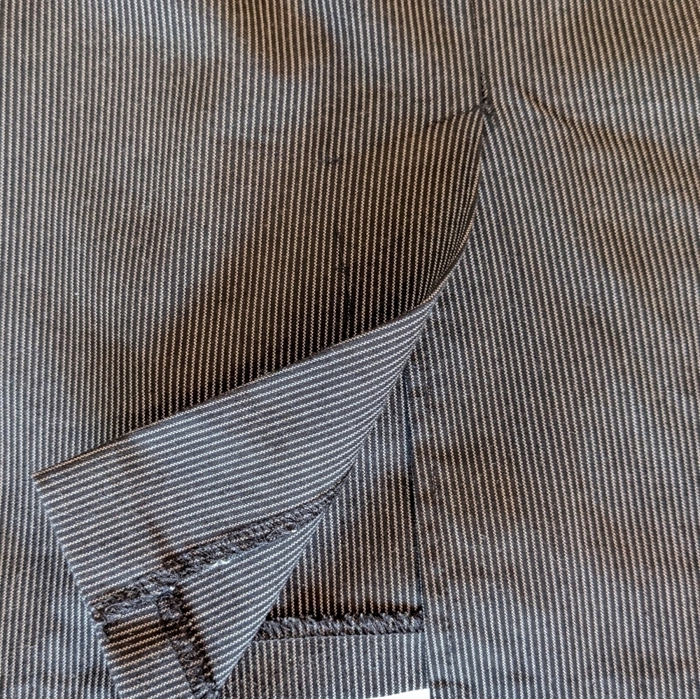 Simons Twik vintage Y2K grey pin stripe pencil skirt size large - Picture 8 of 9